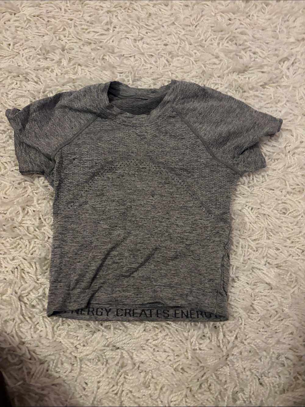 lululemon athletica Gray Short Sleeve Active Tee